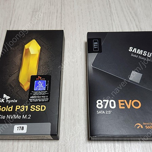 [미개봉]하이닉스 P31 1TB & [미개봉]삼성 870EVO 1TB 팝니다.