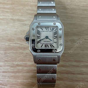 까르띠에 W20056D6 산토스 스몰 사이즈 스틸 쿼츠 여성용 시계