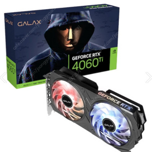 (미개봉)갤럭시 GALAX 지포스 RTX 4060 Ti EX BLACK OC D6 8GB <48만원>