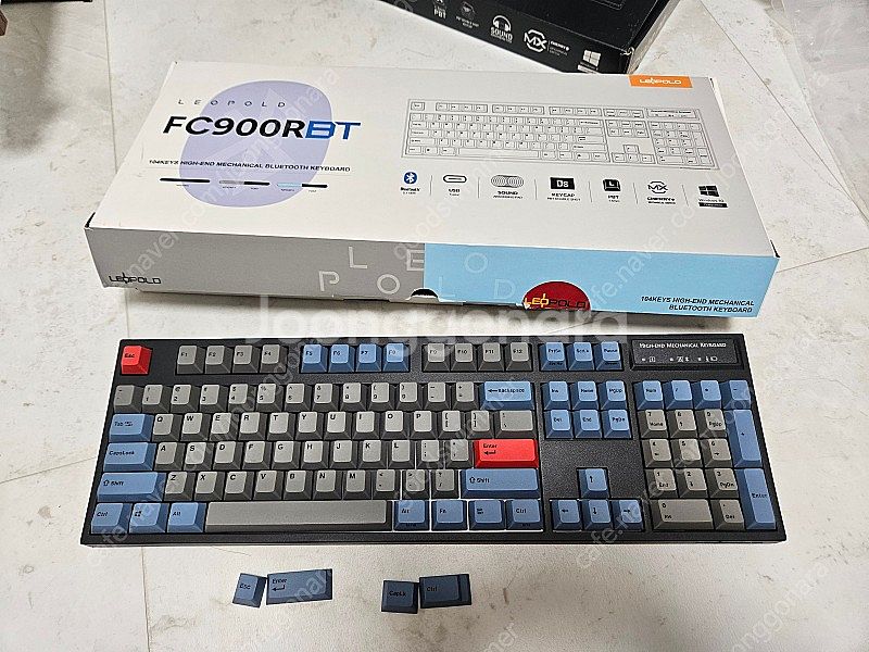 레오폴드FC900RBT 그레이블루 저적 영문 팝니다.--0