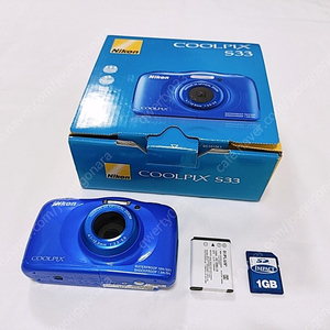 니콘 쿨픽스 S33 블루 디지털카메라 coolpix 디카