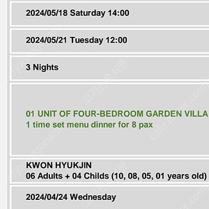 베트남 다낭 메리어트 논누억 4룸(5/18~21)