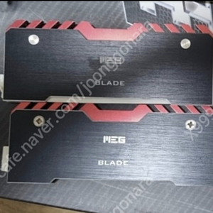 DDR4 램 방열판 MEG BLADE T2 RAM HEATSINK 2개 세트 팝니다