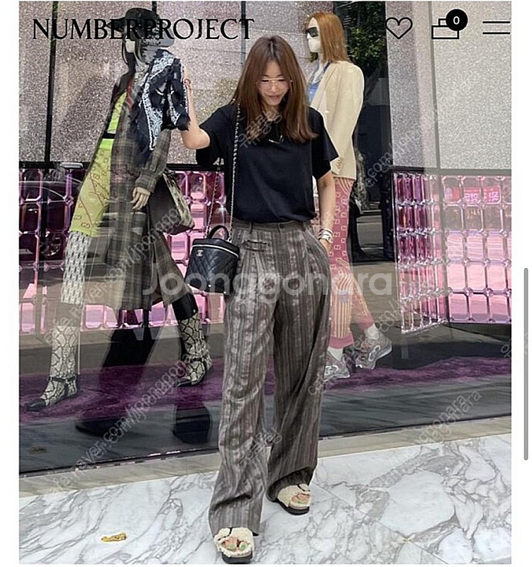 최종가)넘버프로젝트 커팅 디테일 팬츠(55)--1