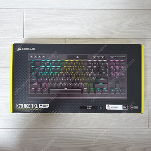 커세어 K70 RGB TKL 챔피언 시리즈 저소음 적축 기계식 키보드