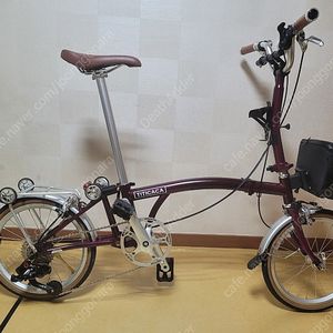 24년형 티티카카 큐브 X9 트라이폴드 유사브롬톤 미니벨로 자전거