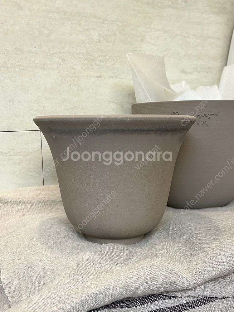 두갸르송 화분 토분 그레이 벨 16(중)--2
