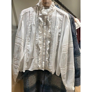 isabel marant 이자벨마랑 화이트 러플 블라우스