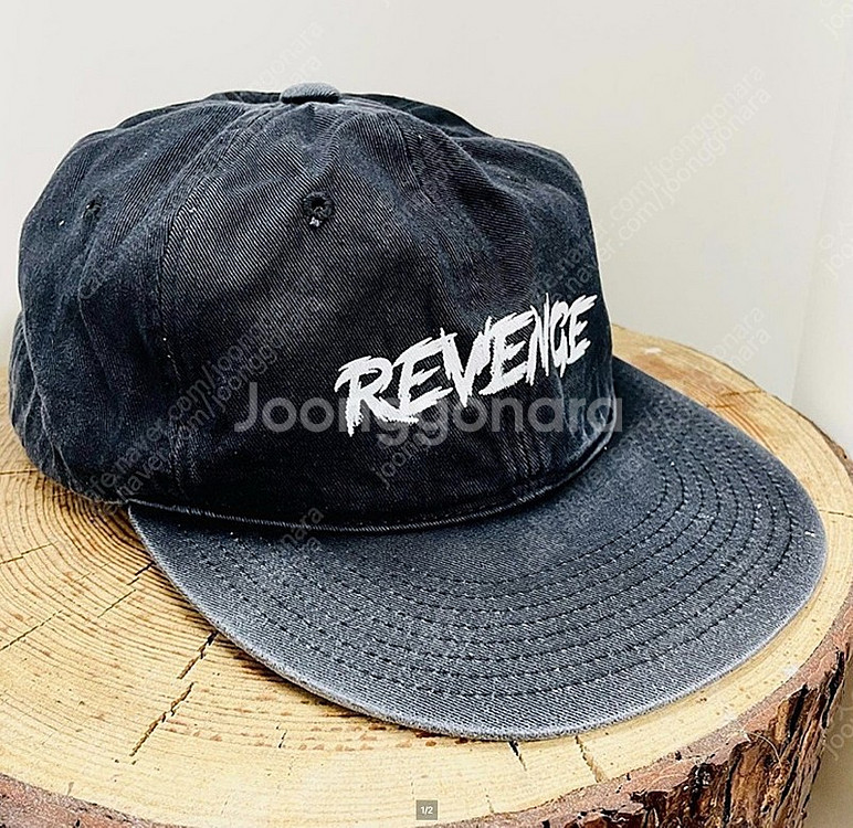 도넛리벤지 Revenge 워싱 5패널 캡--0