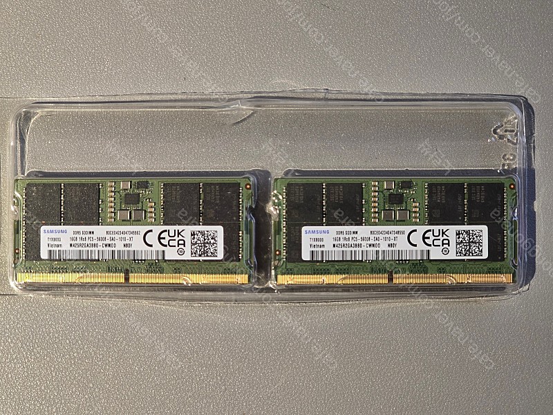삼성전자 노트북용 DDR5 5600MHz 32GB (16GB*2) 팝니다