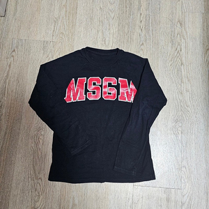 MSGM 키즈 빅로고 블랙 티 10 정품 파격가