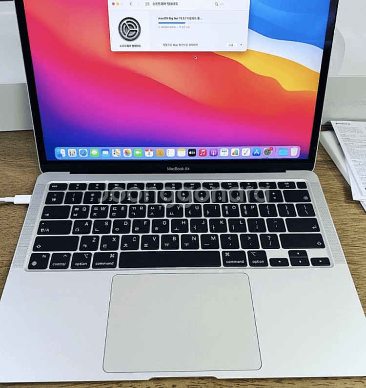 NS APPLE 2020 맥북에어 M1 8Core 8GPU MGN73KH/A 그레이 (램8GB, SSD 512GB)--4