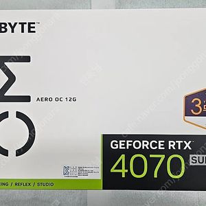 기가바이트 지포스 RTX 4070 SUPER AERO OC D6X 12GB 피씨디렉트 미개봉 새제품