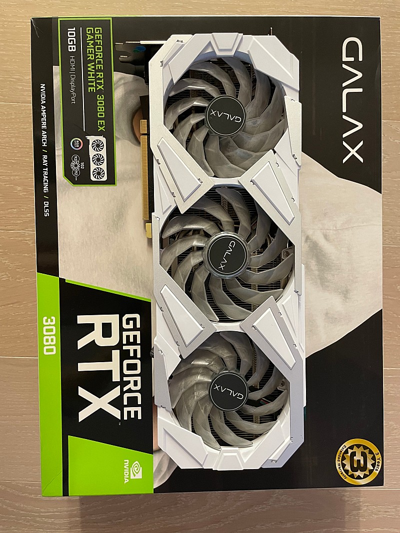 갤럭시 RTX3080 EX GAMER WHITE 10G 팝니다.