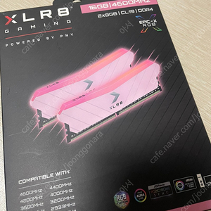 PNY XLR8 DDR4 4600 Gaming 핑크 패키지 16GB ( 8Gx2 )