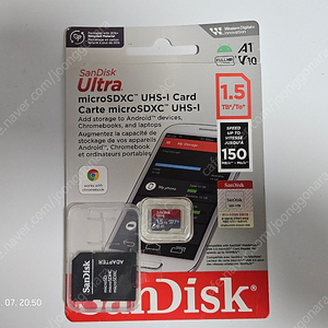 20일 된 샌디스크 Sandisk micro SD Ultra 2022 (1.5TB) 팝니다