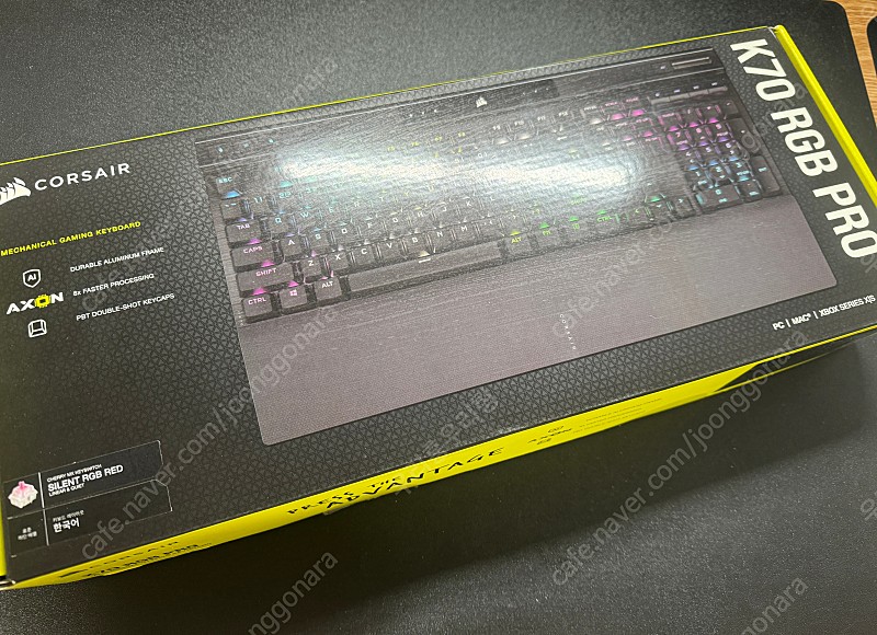 커세어 k70 rgb pro 저소음적축 키보드 판매합니다