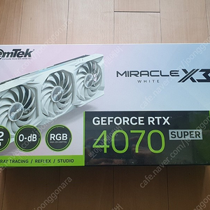 [미개봉] 이엠텍 4070 SUPER MIRACLE X3 WHITE D6X 12GB