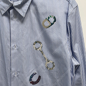 에르메스 세계에 1개뿐인 패턴 프린팅 셔츠