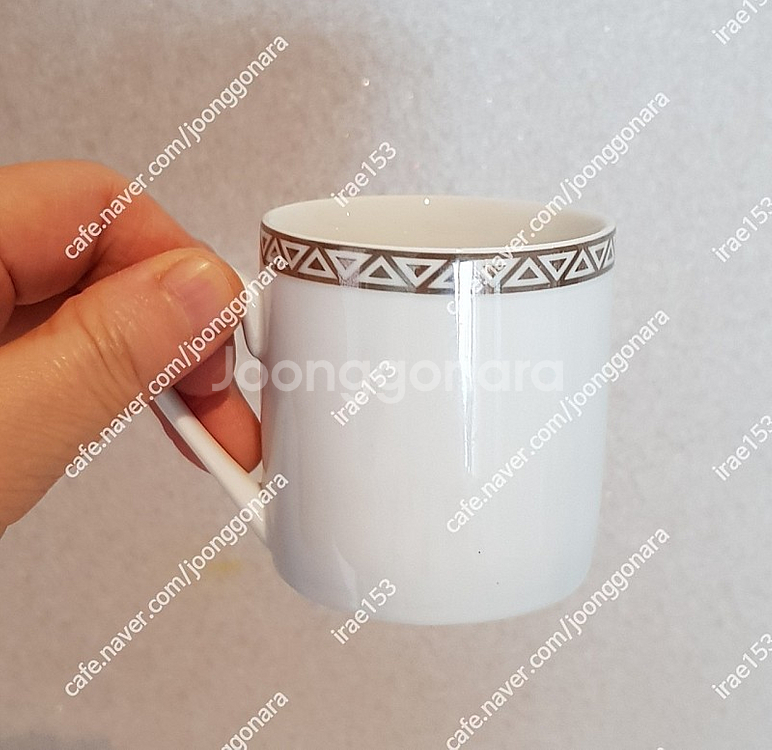 빈티지/로얄덜튼 플레티늄 에소프레스 커피잔세트--3