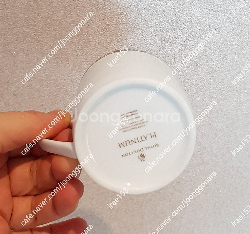 빈티지/로얄덜튼 플레티늄 에소프레스 커피잔세트--4