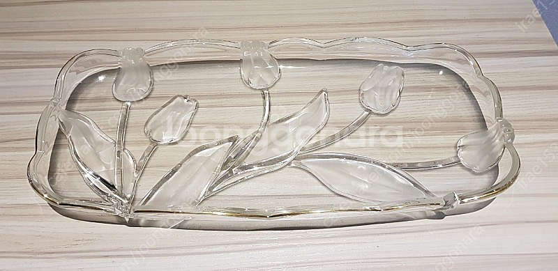 독일 Mikasa티볼리 패턴 튤립 카나페 트레이--2