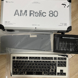 AngryMiao AM Relic 80 렐릭80 Chalk White WK 팝니다 제품 비닐까지 풀박