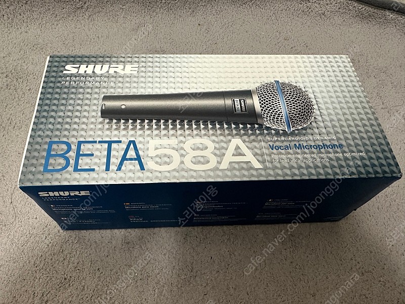 SHURE BETA58A 미개봉 마이크 판매합니다