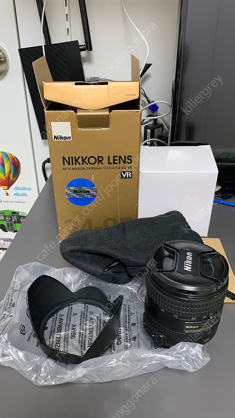 Af nikkor 24-85mm f3.5-4.5G VR 렌즈 민트급 박스풀셋 판매합니다. (Nikon af 24-85g)