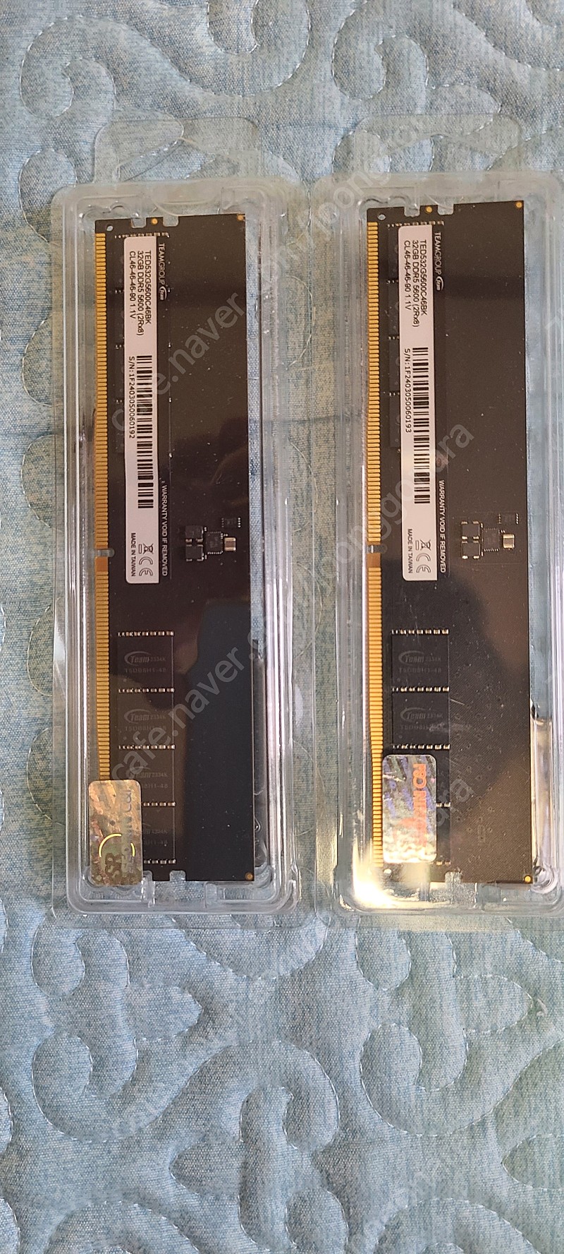 TeamGroup 램 DDR5-5600 CL46 Elite 서린 32GB 2개 팝니다