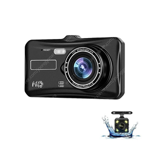 새제품 풀HD 블랙박스 2채널 터치스크린 4인치 넓은 액정화면 후방카메라