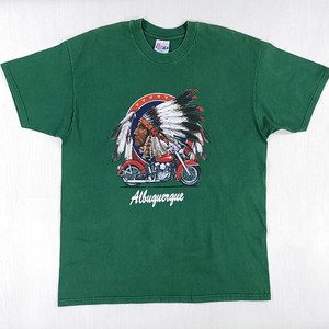 90년대 인디언 바이크 반팔 티셔츠 XL