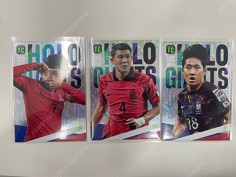 파니니 탑클래스 카드 (축구) 코리안에디션 홀로 자이언트 한국 전종 판매합니다.