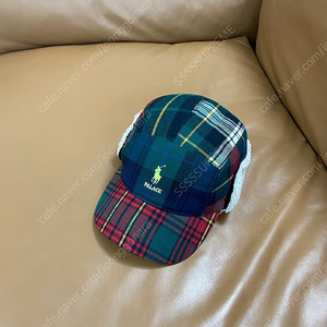 (Polo x Palace) 폴로x팔라스 이어플립 체크 캠프캡 모자