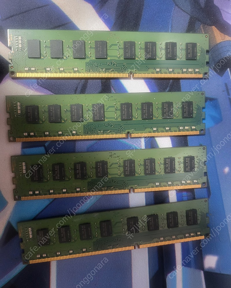 DDR3 12800U 삼성램 양면 8GB 4개 팝니다.