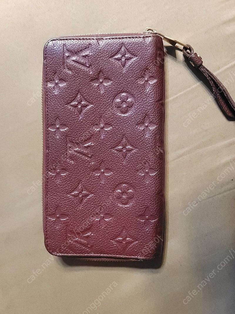 정품 루이비통 앙프렝뜨 카프스킨 장지갑