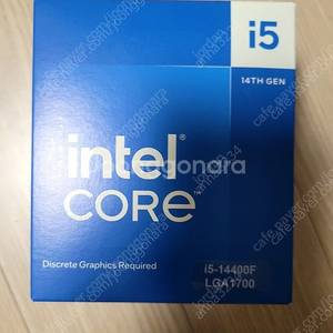 인텔 코어i5-14세대 14400F(랩터레이크 리프레시) 정품 새제품