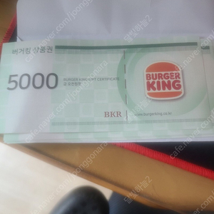 버거킹 3만원 지류상품권 (유효기간5년) 25000원