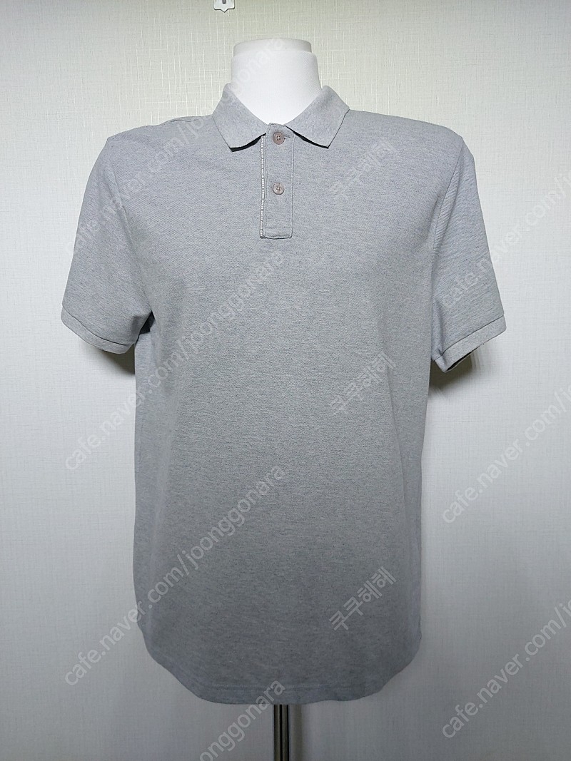 게스 남성카라티 그레이 카라 105 반팔 XL 티셔츠