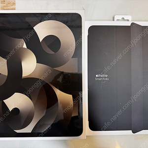 (미개봉) 아이패드 에어5 스타라이트 64g 셀룰러 + 정품 스마트 폴리오 케이스(블랙) 새제품 판매합니다.