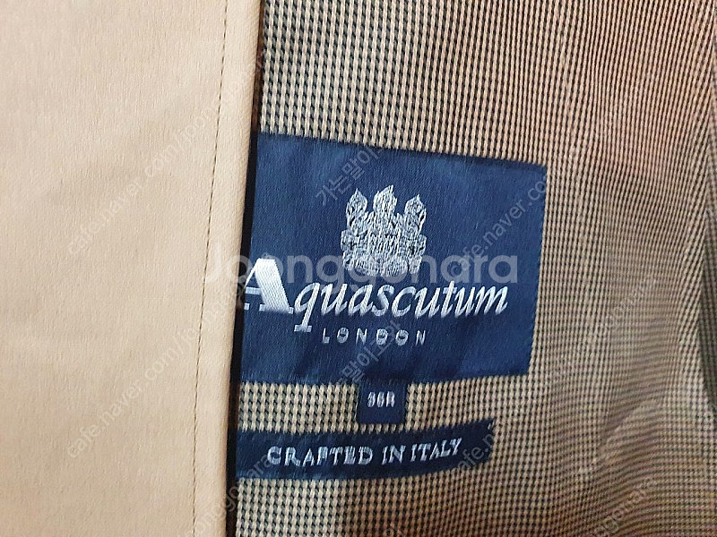 새제품 명품 영국 아쿠아스큐텀 트렌치코트 남성 95--7