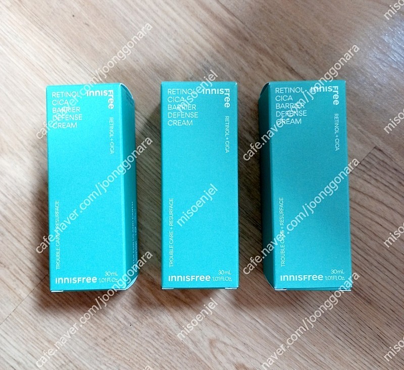 이니스프리 레티놀 시카 흔적 장벽 크림 30ml 1개 10500 / 최대3개가능 26.9.24까지