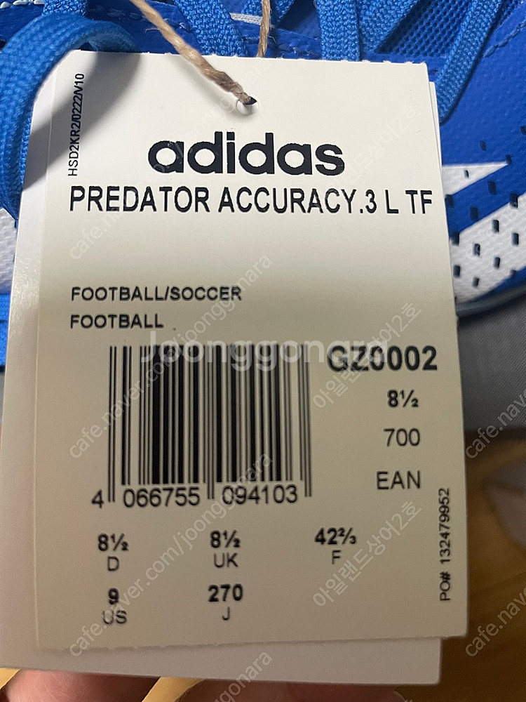 [270] 아디다스 프레데터 애큐러시 .3 tf 풋살화 새제품--5