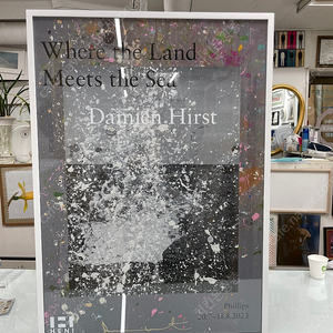 [작가 공식 친필 싸인] 데미안 허스트 한정판 에디션 사인 포스터 Where the Land Meets the Sea damien hirst 데미안허스트 싸인