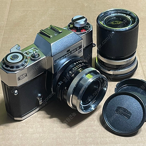 < 95% 오리지널 컨디션 > 올드스쿨 짜이스 아이콘 ZEISS IKON ICAREX 35S BM 기계식 필름카메라 텟싸 50mm f2 + 135mm f4