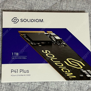 SOLIDIGM 미개봉 SSD 솔리다임 P41 PLUS M.2 NVMe SSD 1테라 1TB 미개봉 2개 팝니다