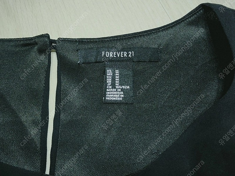 (거의새거) 블랙 쉬폰 나시원피스, 허리밴딩--4