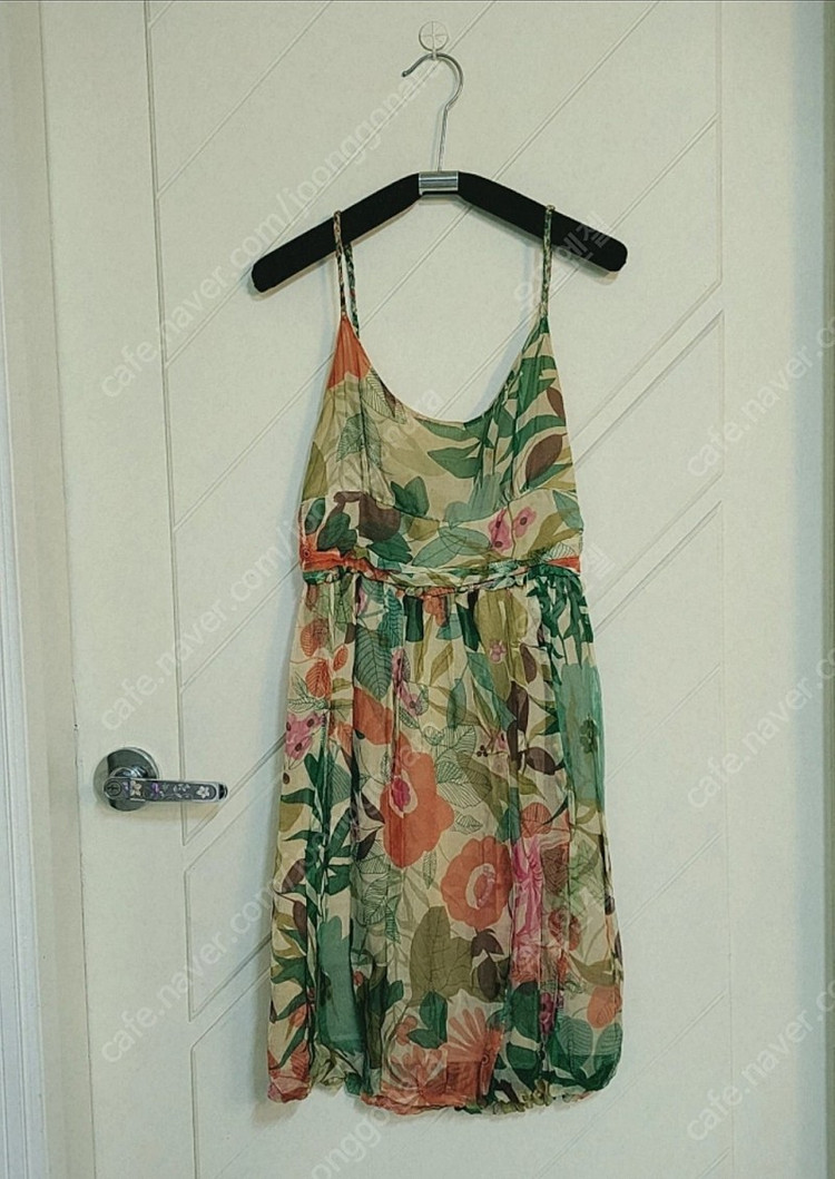 (상태최상) 수입의류 샤랄라 플로럴 쉬폰 원피스, 여성스러운 드레스--2