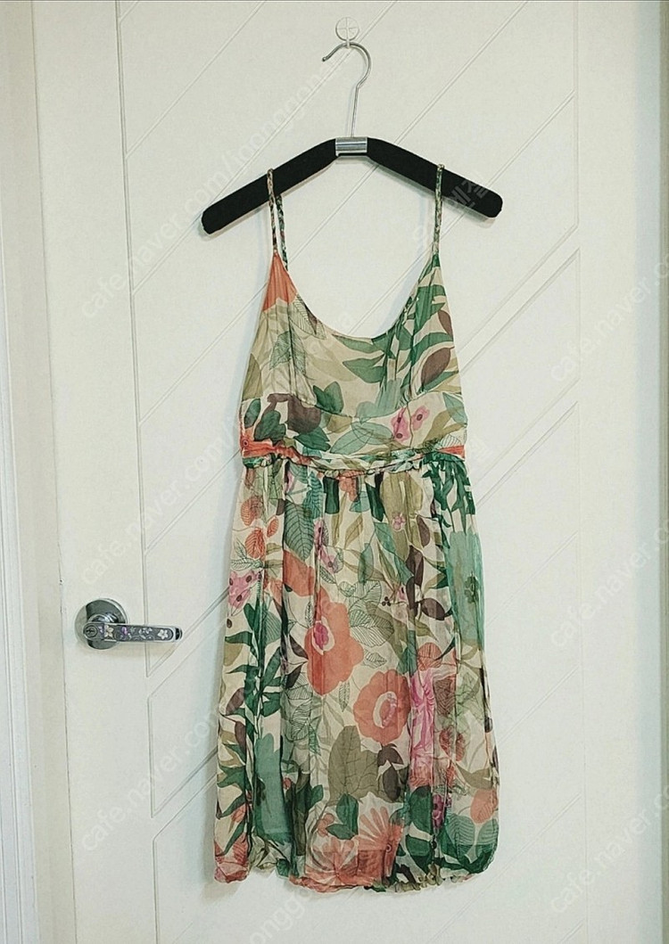 (상태최상) 수입의류 샤랄라 플로럴 쉬폰 원피스, 여성스러운 드레스--3