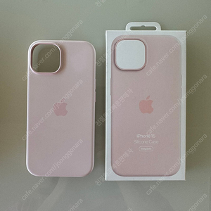 애플 정품 아이폰15 실리콘 케이스 베이비핑크